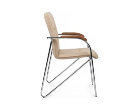 Стул Самба с деревянными подлокотниками SMB-02H Хром гальв. images