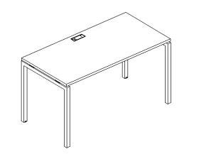 Стол письменный на металлокаркасе DUE 100x60x75 A4.PRO images