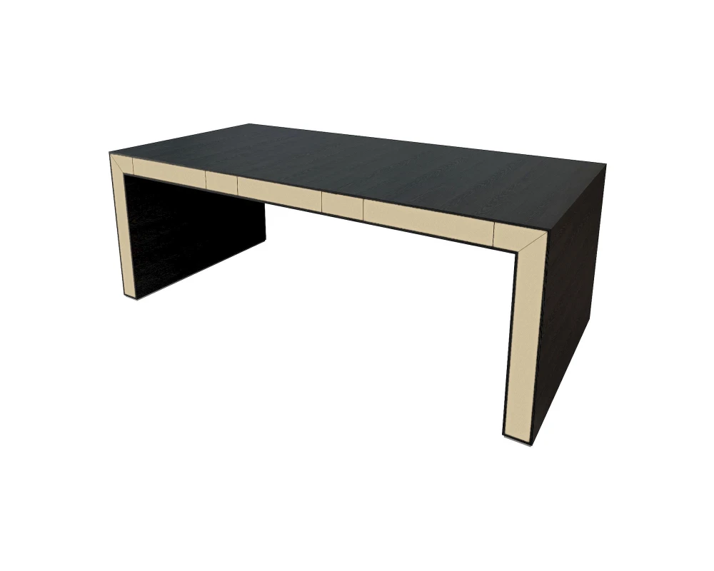 Стол руководителя без передней панели полуглянцевый/лакированный 2100х1000х780 Belesa