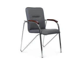 Стул Самба с деревянными подлокотниками SMB-02H Хром гальв. images