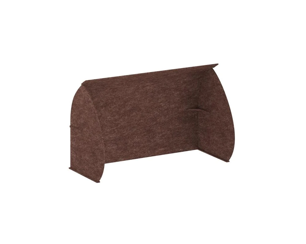 Кабина настольная скругленная на стол VE.KB2-118.7 1180x700x1000 Акустикс / AcustiX