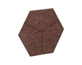 Настенная панель шестигранная (3 луча) VE.NP-6G3L-200 400x346x12 Акустикс / AcustiX images