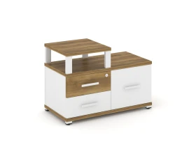 Тумба приставная широкая 2 ящ. 1 распаш. фасад с надставкой узкой CN.TSP-005 W 836x420x583 Концепт / Concept images