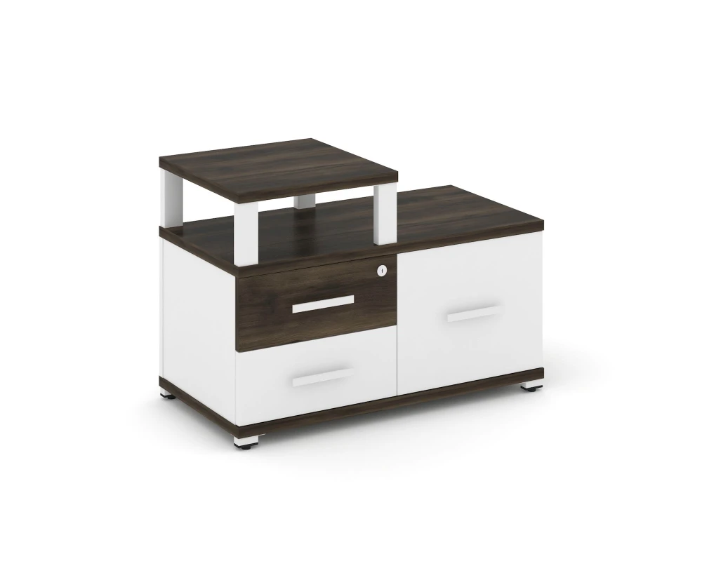 Тумба приставная широкая 2 ящ. 1 распаш. фасад с надставкой узкой CN.TSP-005 W 836x420x583 Концепт / Concept