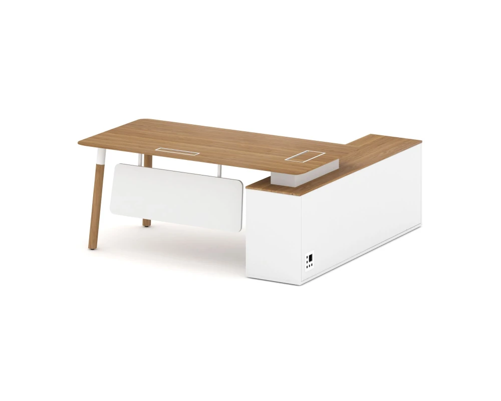 Стол руководителя левый 1800x1798x750 Фреско / Fresco