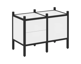 Прямой стеллаж L-01 862x446x636 Лофт / Loft images