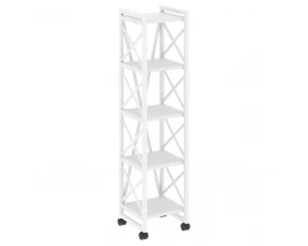 Стеллаж на колесных опорах - 5полок 400х400х1704 Лофт / Loft images
