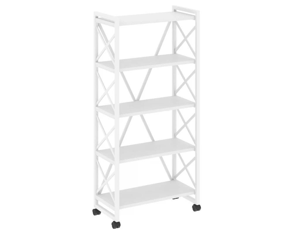 Стеллаж на колесных опорах - 5полок 800х400х1704 Лофт / Loft