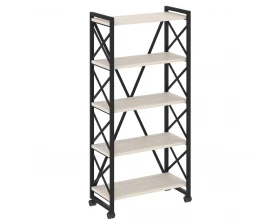 Стеллаж на колесных опорах - 5полок 800х400х1704 Лофт / Loft images