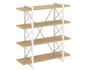 Стеллаж на регулируемых опорах - 4 полки 1200х400х1280 Лофт / Loft images