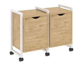 Тумба на колесных опорах наборная. Вариант №2 970х460х767 Лофт / Loft images