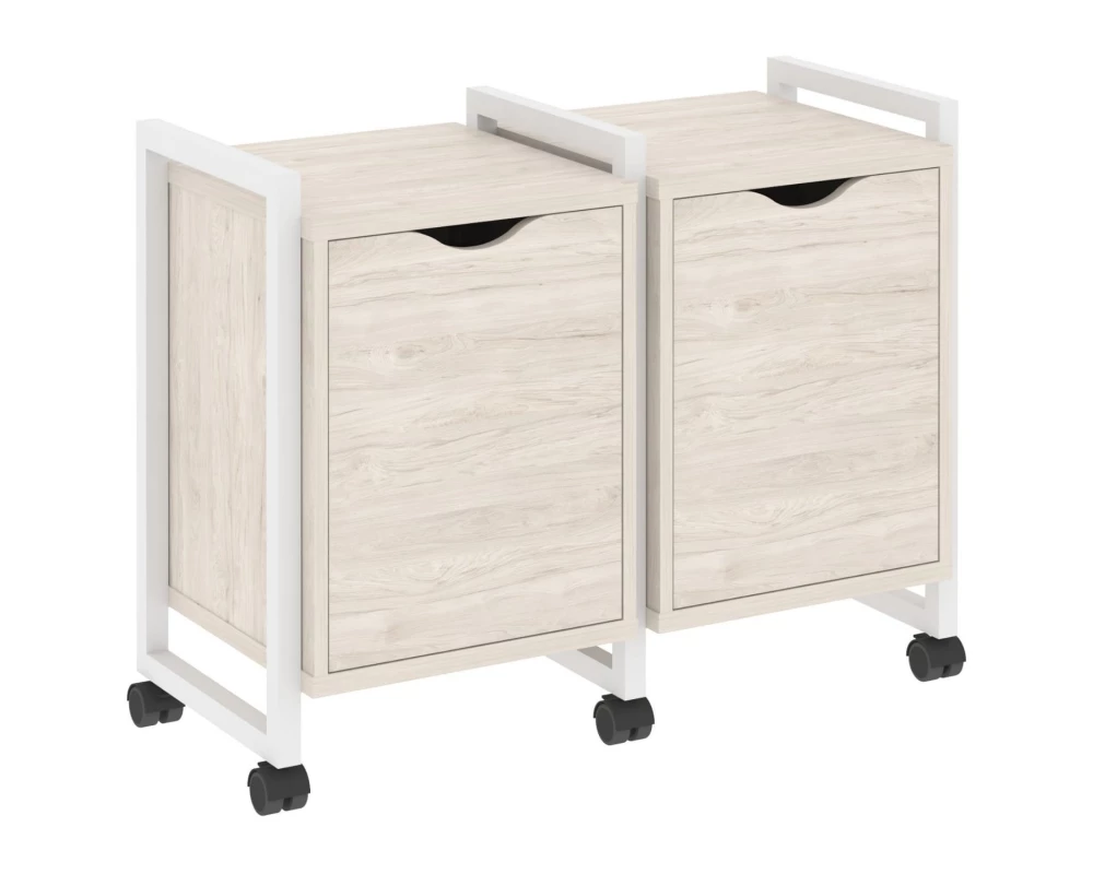 Тумба на колесных опорах наборная. Вариант №2 970х460х767 Лофт / Loft