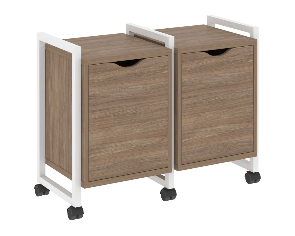 Тумба на колесных опорах наборная. Вариант №2 970х460х767 Лофт / Loft