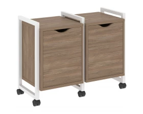 Тумба на колесных опорах наборная. Вариант №2 970х460х767 Лофт / Loft images