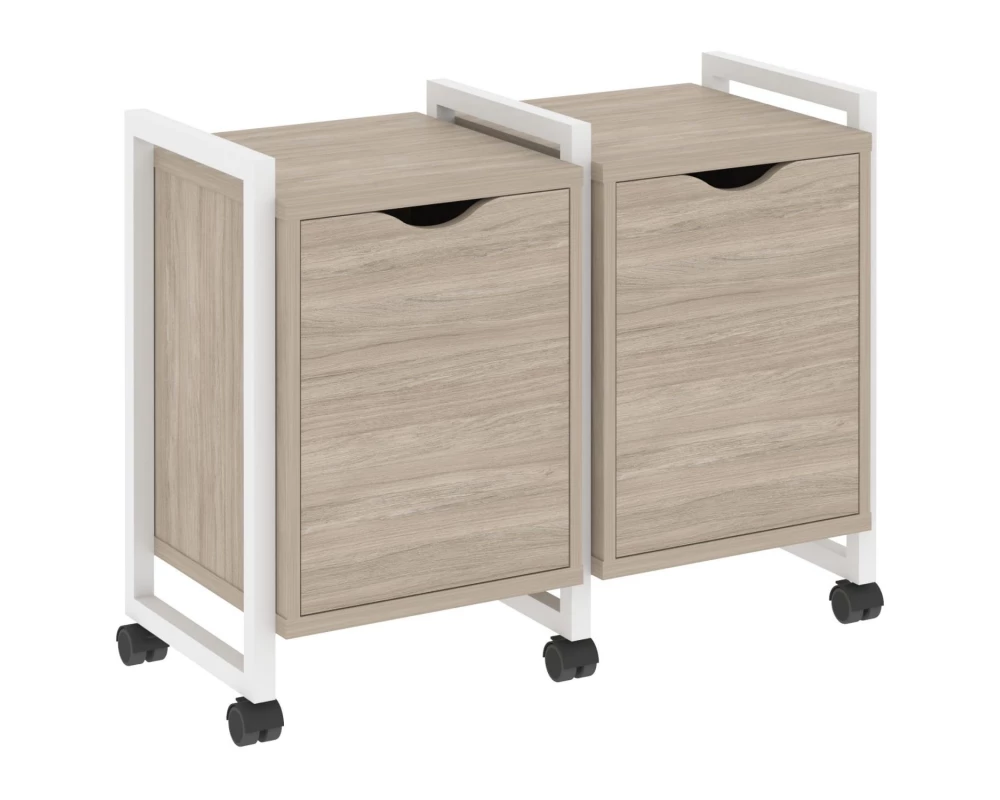 Тумба на колесных опорах наборная. Вариант №2 970х460х767 Лофт / Loft