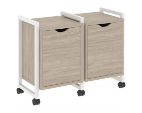 Тумба на колесных опорах наборная. Вариант №2 970х460х767 Лофт / Loft images