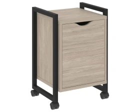 Тумба на колесных опорах с распашным фасадом 500х460х767 Лофт / Loft images