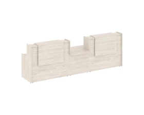 Ресепшн K-19 3590x766x1187 Оникс / Onix images