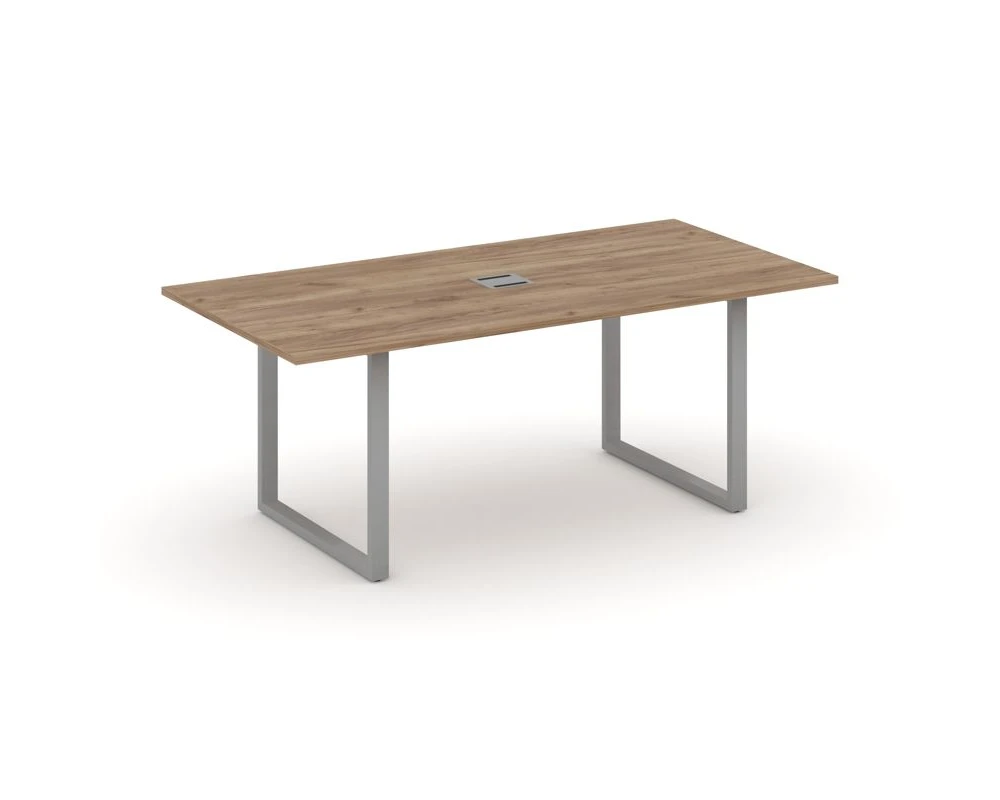 Стол переговорный на О-образном каркасе с лючком 1980x980x750 Стайл Проджект Директ / Style Project Direct