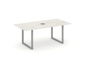 Стол переговорный на О-образном каркасе с лючком 1980x980x750 Стайл Проджект Директ / Style Project Direct images