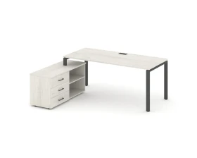 Стол письменный с греденцией левой на П-образном каркасе 1980x1480x750 Стайл Проджект Директ / Style Project Direct images