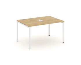 Стол переговорный на П-образном каркасе 40 мм с лючком 1380x980x750 Стайл Проджект / Style Project images