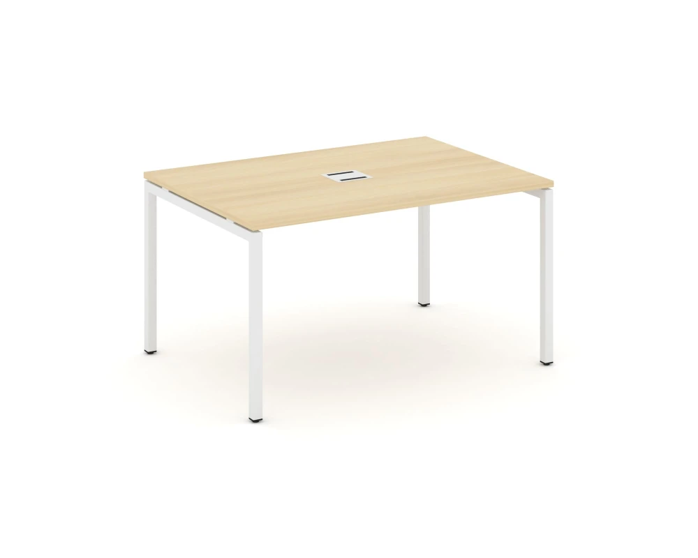 Стол переговорный на П-образном каркасе 40 мм с лючком 1380x980x750 Стайл Проджект / Style Project