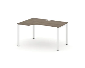 Стол рабочий эргоном. на П-образном каркасе 60 мм левый 1380x600/980x750 Стайл Проджект / Style Project images