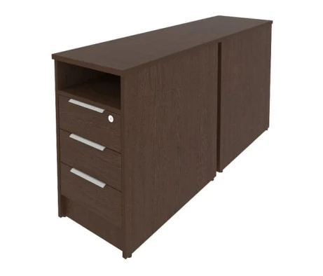 Тумба приставная двойная (может являться опорным элементом) 41,2x147,5x75 Metal System