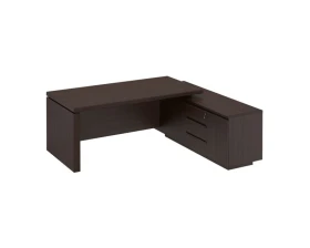 Стол руководителя на опорной тумбе левый правый МК 136 ДА Mark images