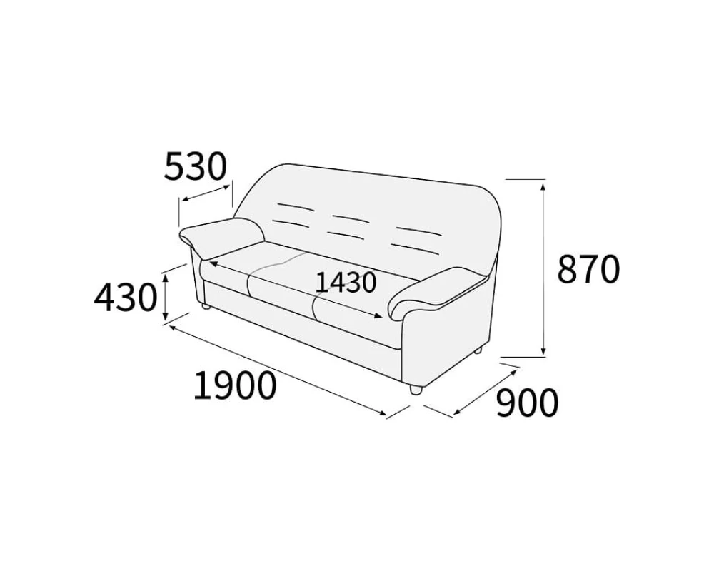 Диван 3-х местный Премьер