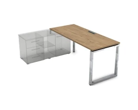 Стол рабочий, прямолинейный три опоры, левый (1600*800*750) НСТЛ-О.984 GLOSS LINE images