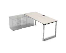 Стол рабочий, прямолинейный три опоры, левый (1600*800*750) НСТЛ-О.984 GLOSS LINE images