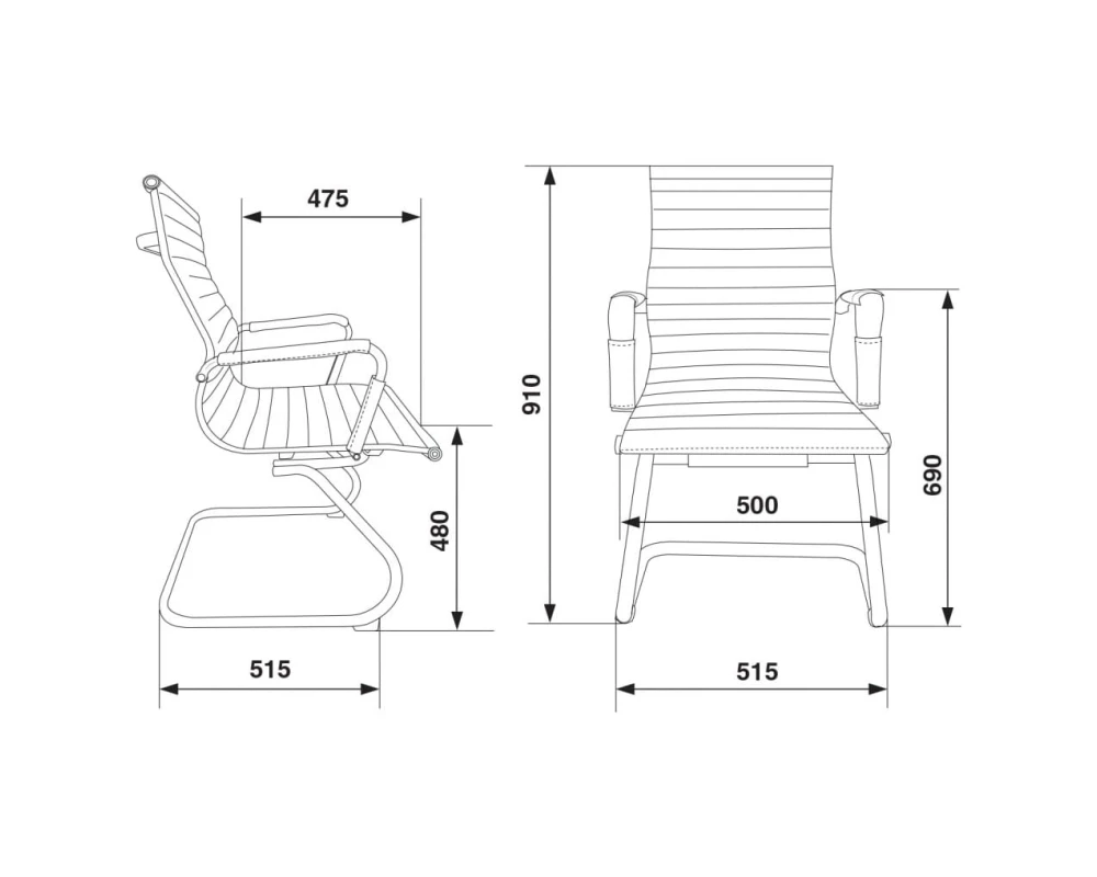 Кресло Бюрократ CH-883-LOW-V