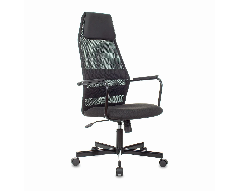 Кресло Бюрократ KB-5M Сетка/ Ткань, Черный