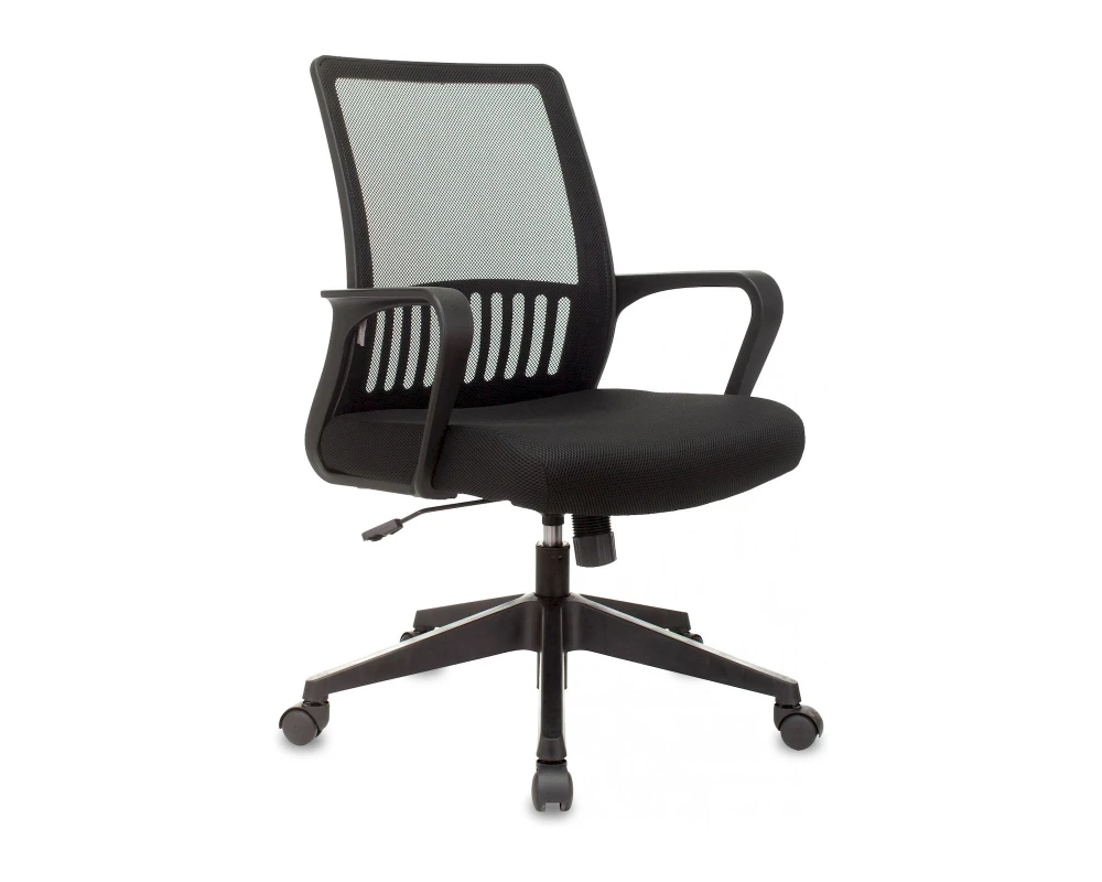 Кресло Бюрократ MC-201 Сетка/ Ткань, Черный