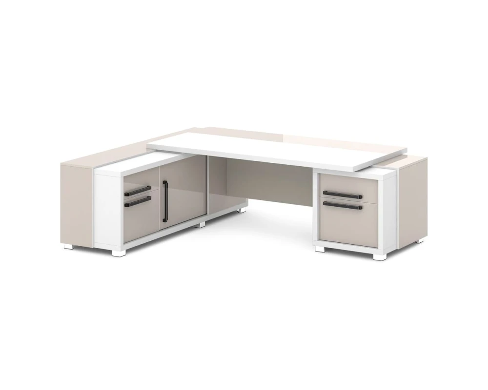 Стол с тумбой и греденцией 2470х2016х750 Грейс / Grace