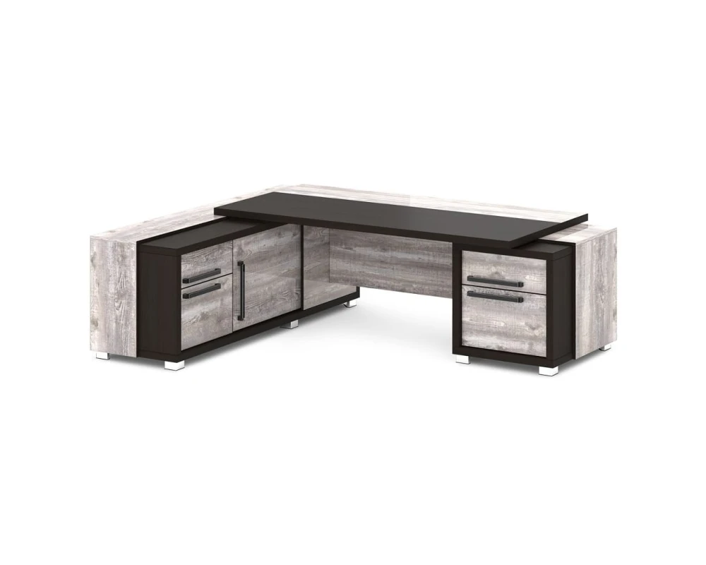 Стол с тумбой и греденцией 2470х2016х750 Грейс / Grace