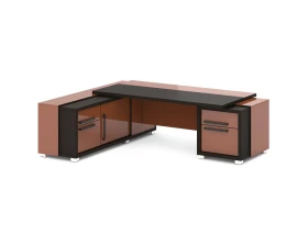 Стол с тумбой и греденцией 2470х2016х750 Грейс / Grace images