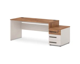 Стол с опорной тумбой 2018х700х750 Лавана / Lavana images