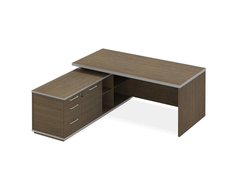 Стол руководителя ПК-СЕ-СТ190Х190Л/Д-В3 Сенатор