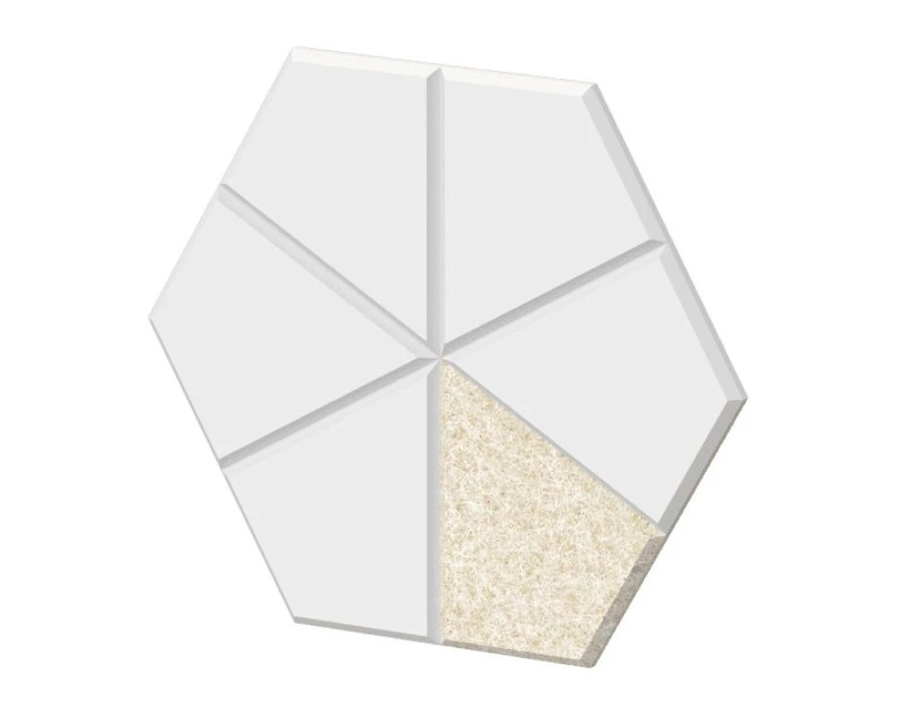 Набор настенной мозайки "Лед", 6шт 23х20х1,2 Forest Office Лебединый пух