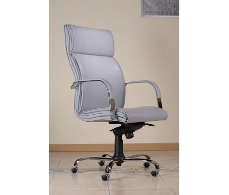 Кресло ЛОНДОН П, кожа, хром