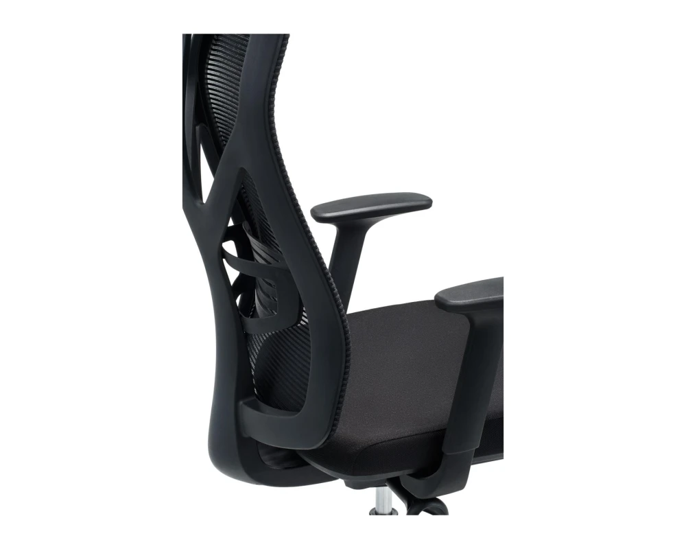 Кресло VIKING-11 M122С-1 Сетка/Ткань, Черный