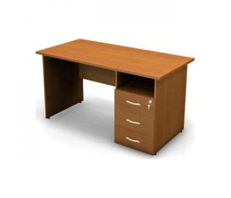 Стол с тумбой с замком правый 138x68x73 Uno