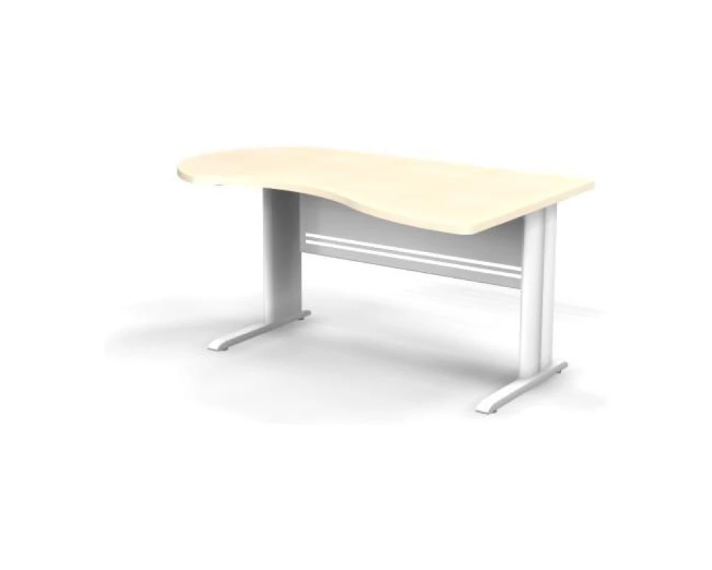 Стол асимметричный правый на L образном каркасе 160x100x74 Berlin