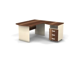 Рабочее место с тумбой правое 140x160x74 Berlin images