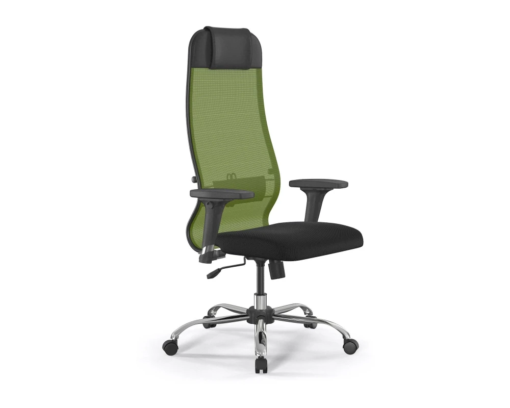Кресло ErgoLife 11/подл.200/осн.Sit 003 Сетка/Ткань, Зеленый/Черный
