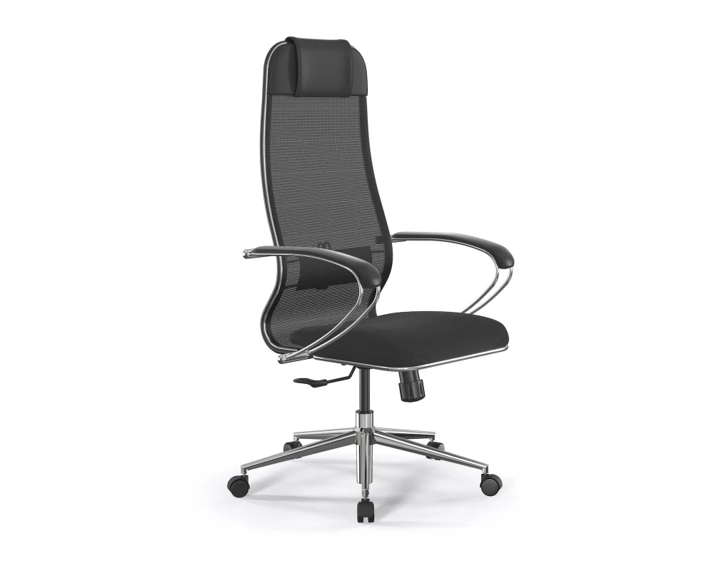 Кресло ErgoLife 15/подл.131/осн.Synchro 052 Сетка/Ткань, Черный