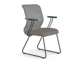 Кресло ErgoLife S 8 M4-9T F57 Сетка/Ткань, Серый/Песочный images